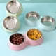 thumbnail image 5 of Billuyoard Home Pet Feeder - Comederos dobles de acero inoxidable Fácil de limpiar Comederos dobles para mascotas de acero inoxidable Accesorios Type2 NO2, 5 of 6