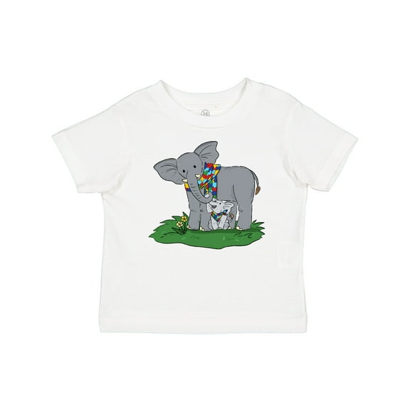 Inktastic Autism Support Elephants Boys or Girls Baby T-Shirt