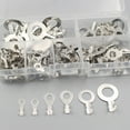 thumbnail image 2 of MasteelfCA 1 Box of 150PCS Terminals Tinned Annular Cable Lug Wire Connector Non-insulated Assortment Kit, 2 of 8