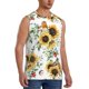 thumbnail image 2 of Balery Sunflowers Leaves And Birds Camisetas sin mangas para hombre, absorbe la humedad y protege contra el mal olor.-Large, 2 of 7