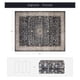 thumbnail image 2 of Alfombra de 203 x 254 cm, lavable, antideslizante, diseño retro, 2 of 9