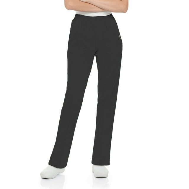 Landau Essentials Women's Relaxed Fit Scrub Pants, Black, 1 Count