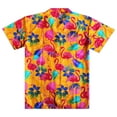 thumbnail image 2 of Varnit Crafts Hawaiian Shirt for Men Aloha Flamingo Yellow XXL, 2 of 2