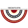 thumbnail image 2 of CY5O5ee Patriotic Lighted Half Fan Bunting Flag 4th Of July Decorations Indoor/Outdoor Light Up Bunting Banner for Independence Day & Patriotic Events 1 PACK, 2 of 6