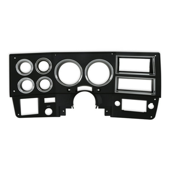Brothers Trucks INST836 Instrument Bezel - With A/C - Black/Chrome