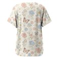 thumbnail image 5 of MEICHEN Spring Fresh Small Print Casual and Comfortable Stylish Women's Top Summer T Shirts for Women, 5 of 5