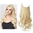 thumbnail image 5 of 1pcs Extensions de Cheveux Longs Bouclés Ondulés, Perruque Réglable Extension de Cheveux Longs Ondulés Perruque Synthétique Mise à Niveau dans les Postiches Extensions de Cheveux Invisibles Fil Noir, 5 of 5