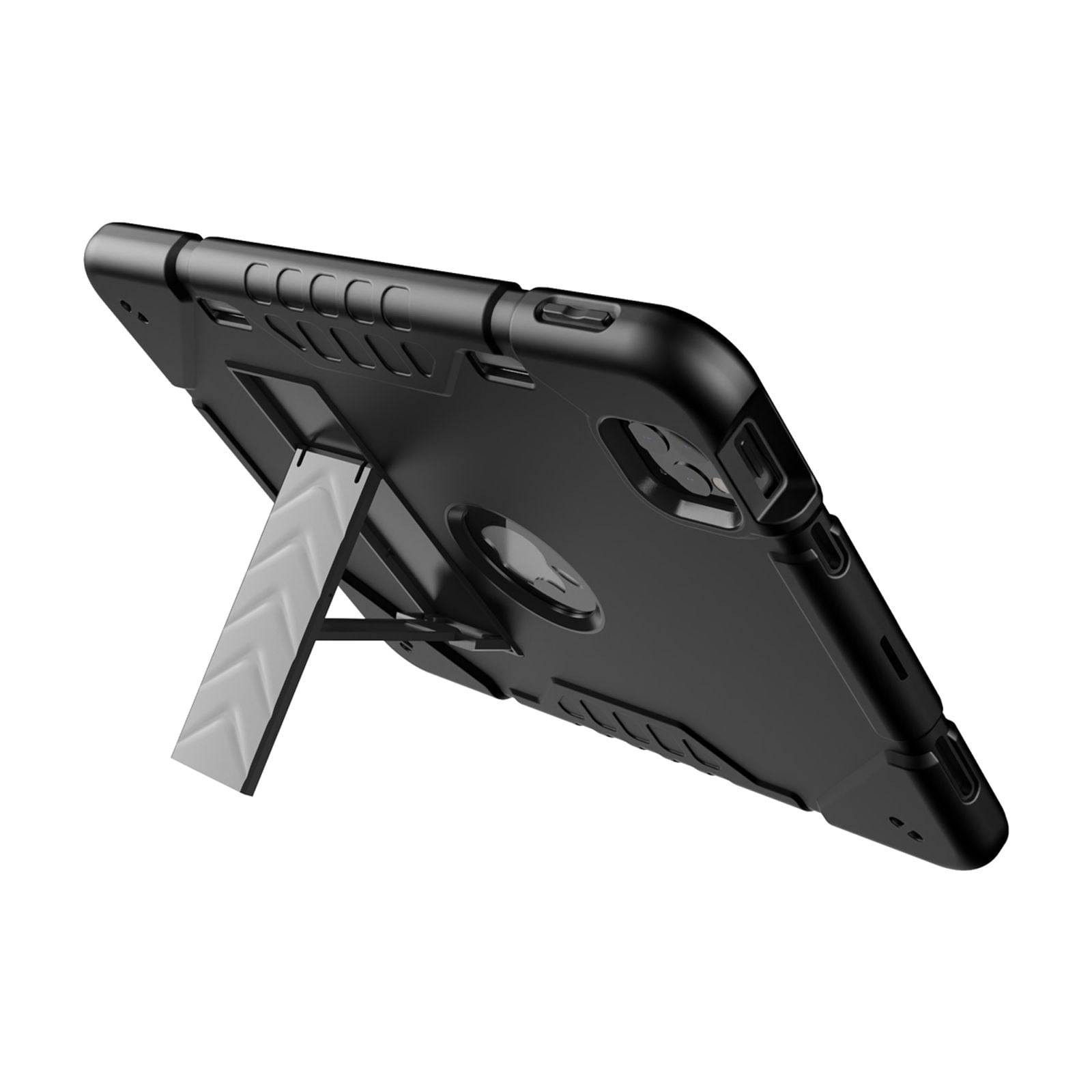 Allytechgroup Heavy Duty Case for Apple iPad 11th Generation 11" 2025 & iPad 10th Generation 10.9" 2022, Rugged Tablet Case with Kickstand Pencil Holder Logo Hole Kids Friendly TPU + PC Cover,Black
