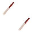 thumbnail image 1 of Toystoory Singing Bowl Rubber Mallet Exquisite Wooden Handle Musical Tool Pyramid Red Tipo 1 2piezas, 1 of 1