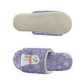thumbnail image 5 of COEQINE Snowman Snowflakes Purple Womens Warm Slippers Open Toe, Quiet Slippers for Hardwood Floors, Christmas Fluffy Slip On House Slides Washable Fuzzy Sandals for Men, 46-47, 5 of 7