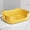 Yellow-YE-clearacne, variant on kttectoa Large Cat Litter Box Spillage Proof Open Tray with Scoop for Pet Supplies Spacious Easy Clean Plastic 15.75x11.42x5.71in Christmas Gifts Home
