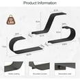 thumbnail image 2 of Black Floating Shelves Set of 3, Black Metal Decor, Unique Mounted Floating Shelf, Modern Long Wall Shelf, Large Wall Shelves for Bedroom, Bathroom, Living Room, 2 of 7