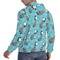 thumbnail image 3 of Hoodies for Men - funny cute zebra blue Long Sleeve Comfrt Men'S Fashion Hoodies & Sweatshirts, Sweatshirts for Men Hoodies Pullover Clothing Clothes with Pouch, 3 of 7