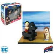 Bif Bang Pow! Wonder Woman Pin Mate Wood Themyscira Island Set with Wonder Woman & Steve Trevor Action Figure