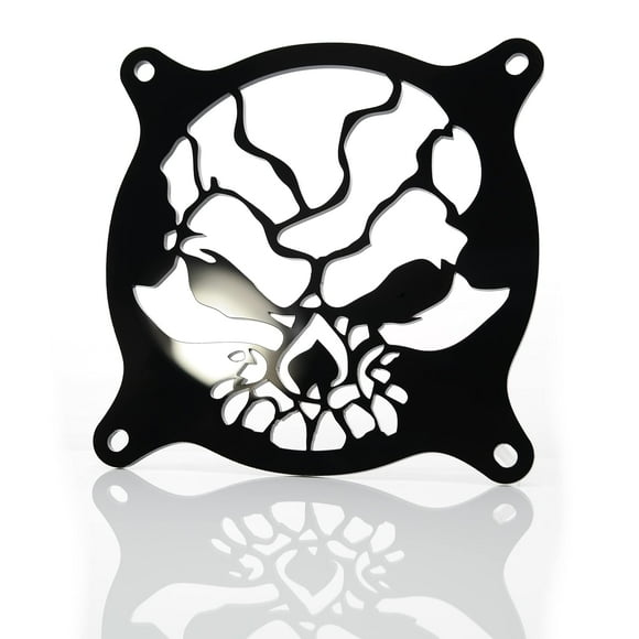Custom Acrylic Fractured Skull Computer Fan Grill 200mm