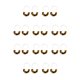 thumbnail image 1 of Minnieouse Pendientes colgantes, accesorios populares, semicírculo liso, pendiente para mujer, elegante, sencillo, gancho para la oreja, boda, Café oscuro 10Conjunto, 1 of 6