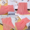 thumbnail image 5 of Ultra Soft Fuzzy Plush Toddler Bed Blanket, Warm and Lightweight Fleece Stripes Crib Throw Blanket, 30" x 40", Pink, 5 of 5