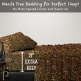 thumbnail image 4 of Pratyux 21-INCH EXTRA DEEP POCKETS 6-Piece Split Head Queen Sheet Set - 700-Thread Count 100% Egyptian Cotton - Sheet Set - 36" Split, Leopard Print, 4 of 7