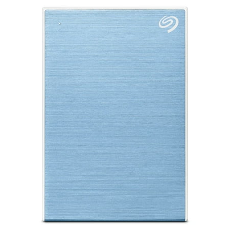 Seagate - One Touch 2TB External USB 3.0 Portable Hard Drive with Rescue Data Recovery Services - Light Blue