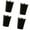 Black, variant on 4pcs Stackable Camping Water Cup 350ml Teas Coffees Milk Beer Mug Travel Cups