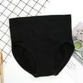 thumbnail image 3 of Bigersell Boyshort Underwear for Women Clearance Womens Underwear Seamless Thong Panty Style P-1462 Nylon Brief Panties Ladies Thong Underwear Briefs Mid Waist Women's Briefs Black XL, 3 of 3