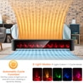 thumbnail image 3 of 1400W Electric Baseboard Heater with Realistic Multicolor Flame-Black, 3 of 9