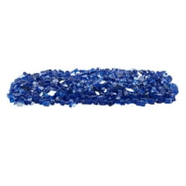 KFFKFF Fire Glass, 20LBS / 9KG Heat-Resistant Fireplace Stones, 1/2-Inch Reflective & Smokeless Firepit Glass, Durable Decorative Landscaping Glass for Fire Pit Table, Cobalt Blue