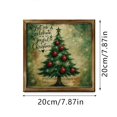 thumbnail image 3 of putnchl Personalized Whimsical Christmas Art Print, Pecan Floating Frame Canvas - Holiday Decorative Wall Art Print, 3 of 5