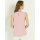 thumbnail image 5 of Blusas Elegante Sin Mangas Vintage De La Década De 1950 Con Volantes Para Oficina De Negocios Para Mujer Rosa XS, 5 of 6