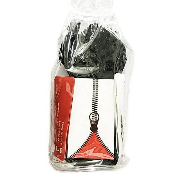 ZipperStop Wholesale - YKK #3 Nylon Coil Zippers Tailor Sewer Craft and Crafter's Special - Made in USA (12 Inch - Pack of 50pcs, Black)