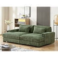 thumbnail image 3 of US Pride Furniture 54'' Depth deep seated Sofa Green, 3 of 5