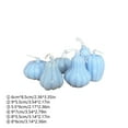 thumbnail image 3 of Boovnll Halloween Pumpkins, 6Pcs Artificial Hanging Pumpkins Halloween Fall Decoration Pumpkin Decor for Indoor Outdoor Home Thanksgiving Halloween Party Supplies, Halloween Decorations - Blue, 3 of 6