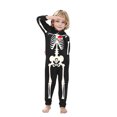 thumbnail image 3 of Oalirro Matching Family Halloween Costumes Pajama Sets Skeleton Printed Hooded Long Sleeve Pjs 2Pcs S-XXL, 3 of 5