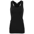 thumbnail image 2 of KOGMO Womens Basic Stretchy Cotton Spandex Racerback Tank Top 3-Pack (S-XL), 2 of 5