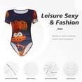 thumbnail image 5 of Lsque inside out 2 Women's Crew Neck Short Sleeve Bodysuit Basic T Shirts Tops Onesie Adult Cute Pajama-Medium, 5 of 8
