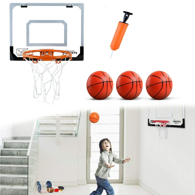 BRIZI LIVING  Mini Basketball Hoop with 3 Ball, Original, Standard - 16" x 12" Basketball Hoop