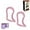 Pink, variant on Yoga Ring for Leg Calves, Stretch Resistance Training Support Massage for Neck, Back, Leg, Calf, Strengthen Chest, Thighs, Arms, Abdominal Core, 2025 New Fitness Circle Fitness Trainer