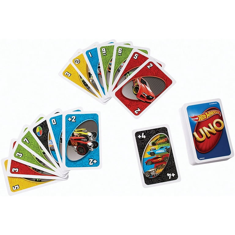 Set of 4 UNO Mini Card Game Japan Limited Normal, 50 Anniv., 70's, Hot  Wheels