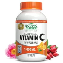 Botanic Choice Delayed Release Vitamin C with Rose Hips Dietary Supplement, 90 tablets