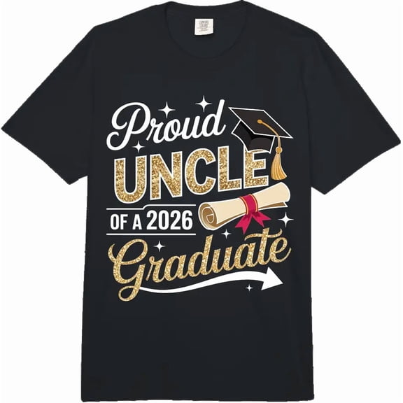 Men's Proud Uncle of a 2026 Graduate Graphic T-Shirt