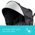 thumbnail image 3 of Summer Infant 3Dlite Convenience Stroller, Jet Blue - Lightweight Stroller with Aluminum Frame, Large Seat Area, 4 Position Recline, Extra Large Storage Basket - Infant Stroller for Travel and More, 3 of 5