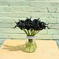 thumbnail image 4 of Morttic 20pcs Artificial Calla Lily Silk Flowers 13.4" for Home Kitchen Wedding Table Decoration (Black), 4 of 18