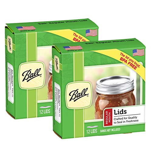 Ball Regular Mouth Jar Lids 2-Pack of 12