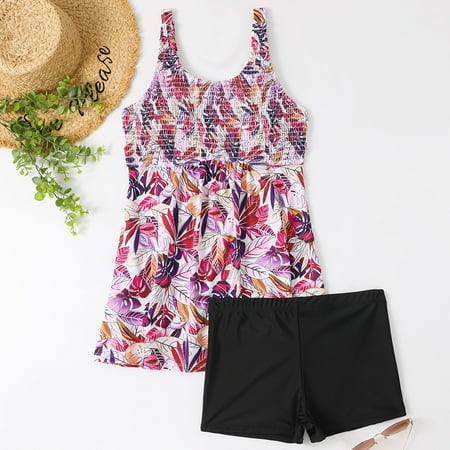 

Miayilima Swimwears Tankinis Set For Women Swimwear Tankini 2 Piece Normal Swimsuit High Waisted Bathing Suits Sports Vacation / Strap / New / Padded Bras / Strap Swimsuit Size S