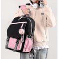 thumbnail image 1 of Mochila informal Stitch con puerto Usb, bolso de viaje de estilo universitario, bolso escolar de lona para niños y niñas, Mochilas de alta calidad, 1 of 4