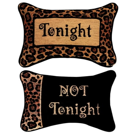 Tonight Vs Not Tonight Leopard Print Rectangular Throw Pillow 8 5