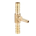 thumbnail image 3 of Uxcell Brass Hose Reducer Barb T-Shaped Connector 6mm x 4mm x 6mm, 3 of 3