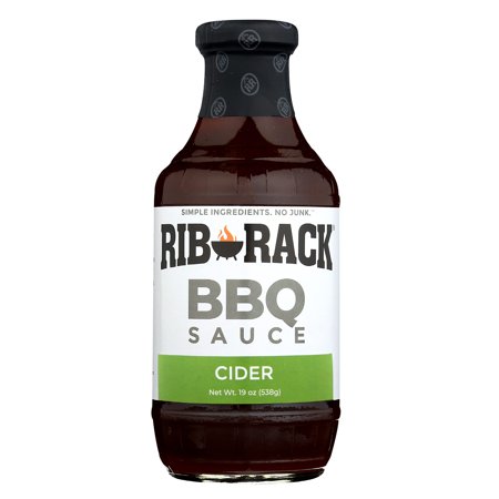 Rib Rack Campfire Cider BBQ Sauce  19 Ounce (Pack of 6)