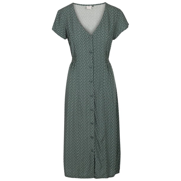Trespass - Vestido Nia Lunares para Mujer (Verde Abeto)