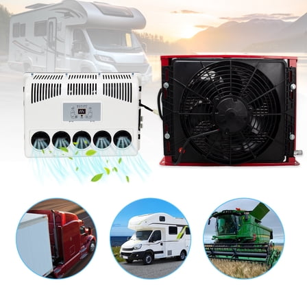12000 BTU Truck Cab Split Air Conditioner for Cab Semi Truck Bus Caravan RV